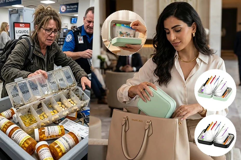 Travel Medicine Organizer™ – Keep Your Pills, Vitamins & Supplements Perfectly Organized