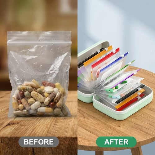 Travel Medicine Organizer™ – Keep Your Pills, Vitamins & Supplements Perfectly Organized