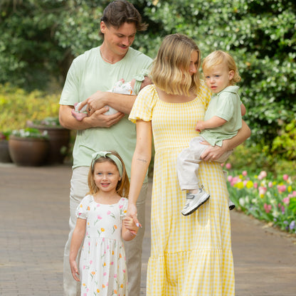 Puff Sleeve Twirl Dress in Tulip