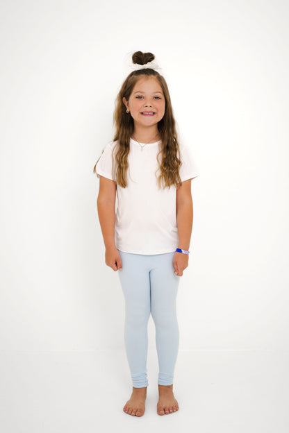 Ribbed Leggings in Breeze