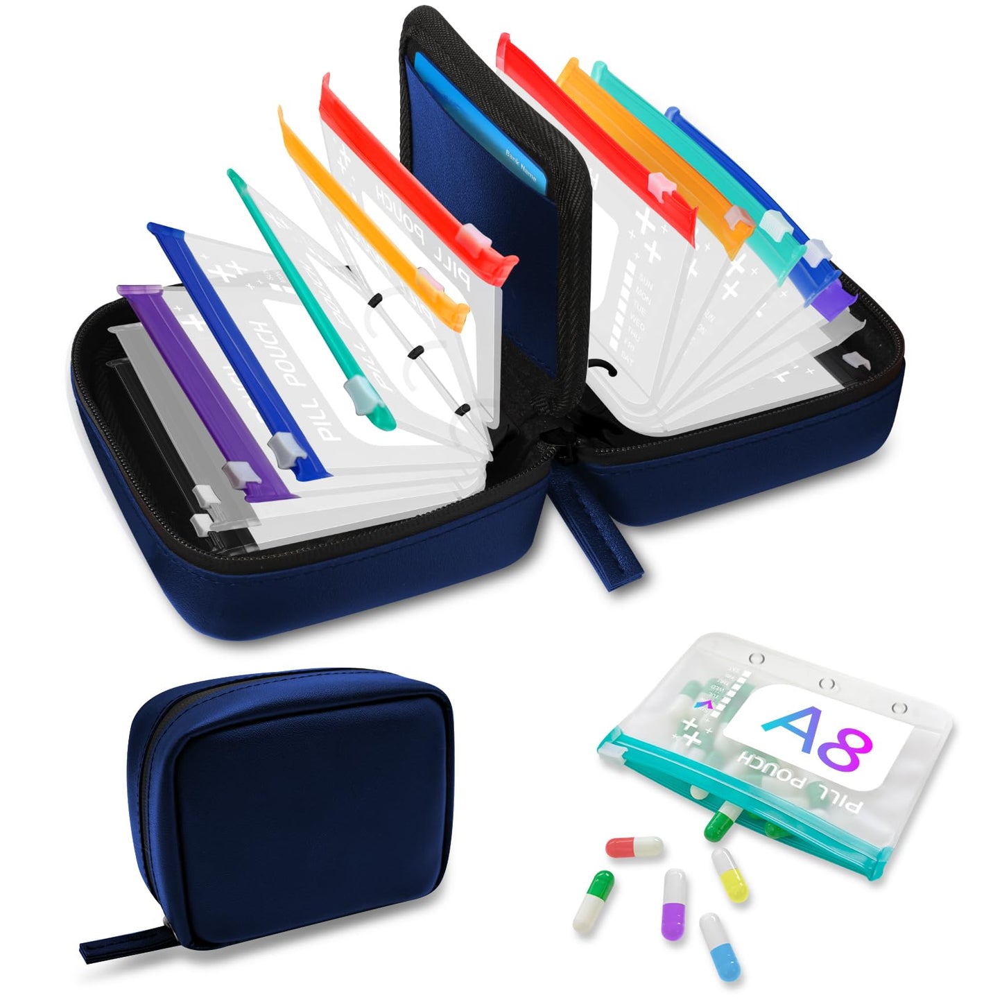 Travel Medicine Organizer™ – Keep Your Pills, Vitamins & Supplements Perfectly Organized