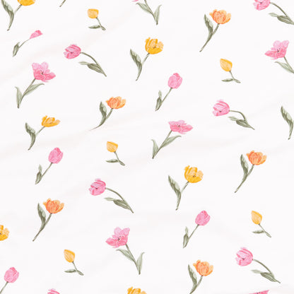 Puff Sleeve Twirl Dress in Tulip